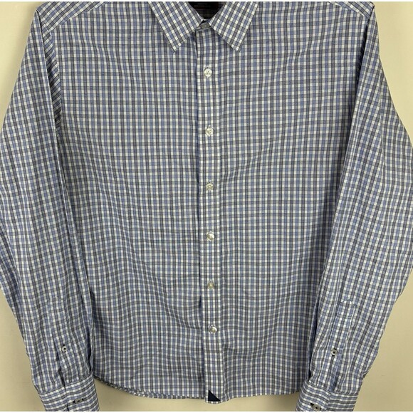 Men’s UNTUCKit Button Down Shirt / Long Sleeve / Plaid / Size Medium - Picture 2 of 5